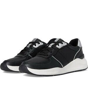 NATURALIZER New Blossom Black LEATHER Sneakers‎ Men's 12M Comfort Casual Shoes